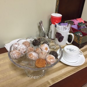 donut holes before seeing the dentist--a perfect snack